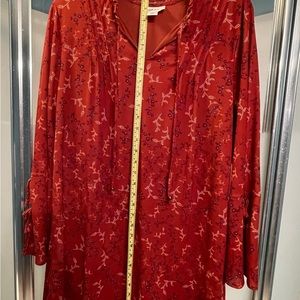 Style & Co Autumnal tunic with beadwork and tied embellishments never worn